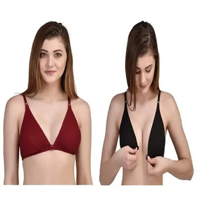 Zourt Stylish Front Open Bra Set of 2