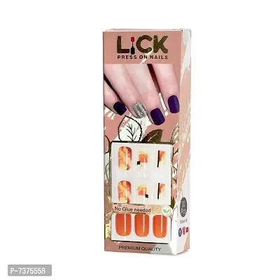 Buy Instant Luxury Acrylic Press on Nails Timeless French Medium Coffin Fake  Nails False Nails Glue on Nails Online in India - Etsy