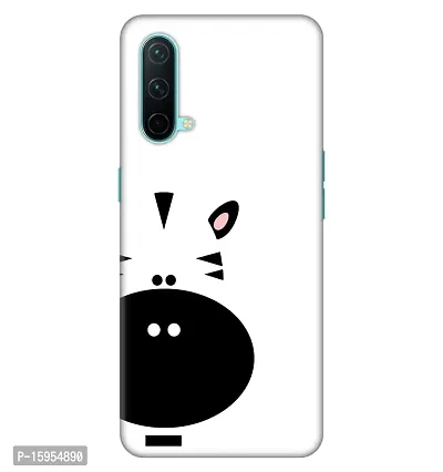 JugaaduStore Designer Printed Slim Fit Hard Case Back Cover for OnePlus Nord CE 5G | Cute Zebra (Polycarbonate)-thumb0
