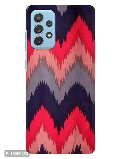 JugaaduStore Designer Printed Slim Fit Hard Case Back Cover for Samsung Galaxy A72 / Samsung Galaxy A72 5G | Zigzag Multicolor (Polycarbonate)