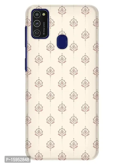 JugaaduStore Designer Printed Slim Fit Hard Case Back Cover for Samsung Galaxy M21 / Samsung Galaxy M30s / Samsung Galaxy M21 2021 | Damascuc Pattern (Polycarbonate)-thumb0