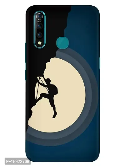 JugaaduStore Designer Printed Slim Fit Hard Case Back Cover for Vivo Z1 Pro | Moon Climbing (Polycarbonate)-thumb0
