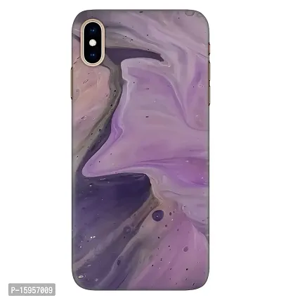 JugaaduStore Designer Printed Slim Fit Hard Case Back Cover for Apple iPhone Xs Max | Liquid Amethyst Marble (Polycarbonate)