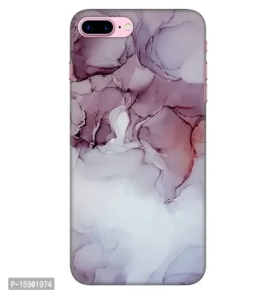 JugaaduStore Designer Printed Slim Fit Hard Case Back Cover for Apple iPhone 7 Plus/iPhone 8 Plus | Ruby Grey Marble (Polycarbonate)