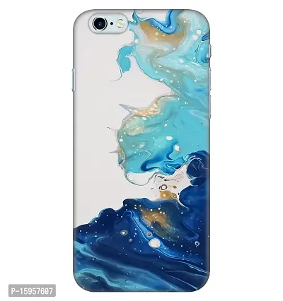 JugaaduStore Designer Printed Slim Fit Hard Case Back Cover for Apple iPhone 6 Plus/iPhone 6S Plus | Blue Liquid Marble (Polycarbonate)
