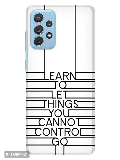 JugaaduStore Designer Printed Slim Fit Hard Case Back Cover for Samsung Galaxy A72 / Samsung Galaxy A72 5G | Learn to Let Go (Polycarbonate)