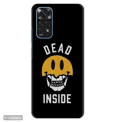 JugaaduStore Designer Printed Slim Fit Hard Case Back Cover for Xiaomi Redmi Note 11 / Redmi Note 11s | Dead Inside (Polycarbonate)