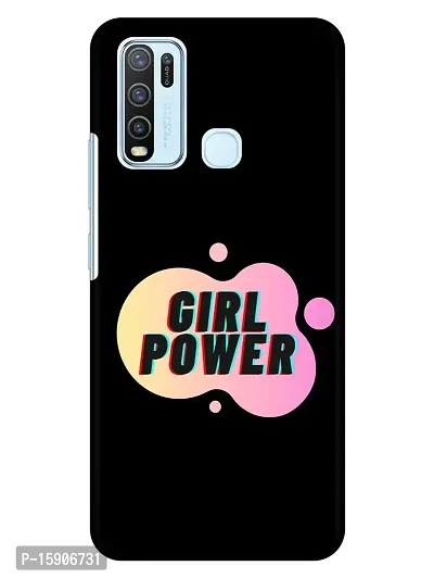 JugaaduStore Designer Printed Slim Fit Hard Case Back Cover for Vivo Y50 / Vivo Y30 | The Girl Power (Polycarbonate)