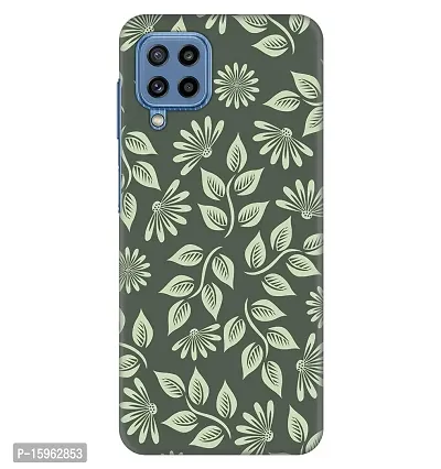 JugaaduStore Designer Printed Slim Fit Hard Case Back Cover for Samsung Galaxy M32 Prime Edition/Samsung Galaxy M32 / Samsung Galaxy F22 | Orinoco Floral (Polycarbonate)