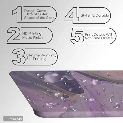 JugaaduStore Designer Printed Slim Fit Hard Case Back Cover for Vivo V20 | Liquid Amethyst Marble (Polycarbonate)-thumb3
