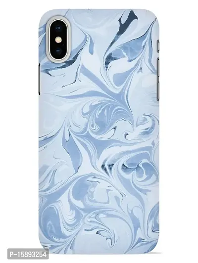 JugaaduStore Designer Printed Slim Fit Hard Case Back Cover for Apple iPhone Xs/iPhone X | Classy Blue Marble (Polycarbonate)