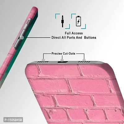 JugaaduStore Designer Printed Slim Fit Hard Case Back Cover for Xiaomi Mi 10T 5G / Mi 10T Pro 5G | Pink Bricks Wall (Polycarbonate)-thumb2