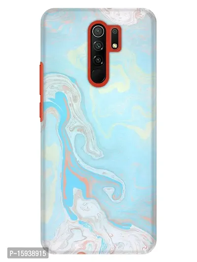 JugaaduStore Designer Printed Slim Fit Hard Case Back Cover for Xiaomi Poco M2 / Redmi 9 Prime/Poco M2 Reloaded | Classy Blizzard Marble (Polycarbonate)