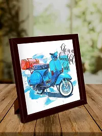 JugaaduStore Wall  Tebletop Art Frame - Life Is Beautiful Ride-thumb2