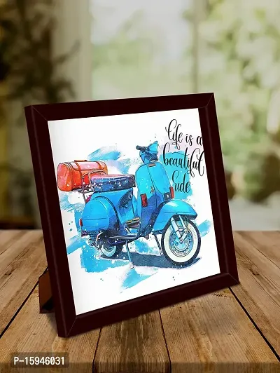 JugaaduStore Wall  Tebletop Art Frame - Life Is Beautiful Ride-thumb3