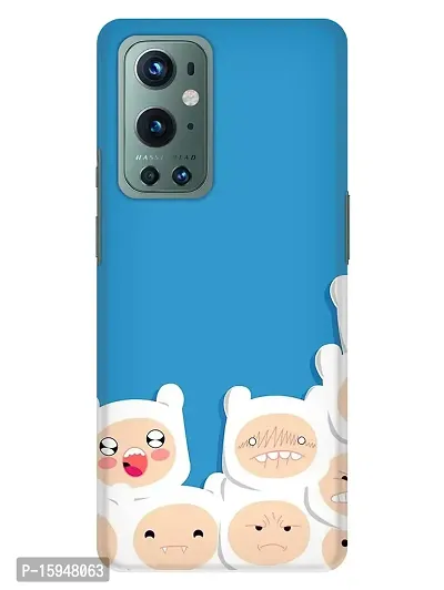 JugaaduStore Designer Printed Slim Fit Hard Case Back Cover for OnePlus 9 Pro | Cute Cuddly Bears (Polycarbonate)