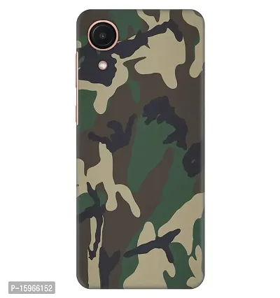 JugaaduStore Slim Fit Hard Case Back Cover for Samsung Galaxy A03 Core - Jungle Camouflage