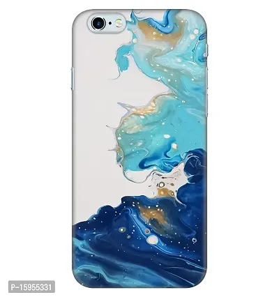 JugaaduStore Designer Printed Slim Fit Hard Case Back Cover for Apple iPhone 6S Plus/iPhone 6 Plus | Blue Liquid Marble (Polycarbonate)