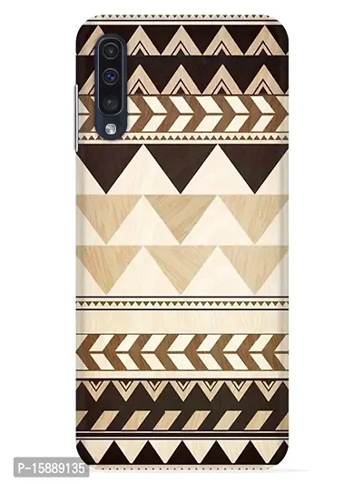 JugaaduStore Designer Printed Slim Fit Hard Case Back Cover for Samsung Galaxy A70 | Walnut Aztec Tribal (Polycarbonate)