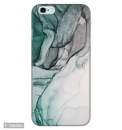 JugaaduStore Designer Printed Slim Fit Hard Case Back Cover for Apple iPhone 6S / iPhone 6 | Green Grey Marble (Polycarbonate)