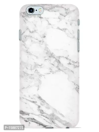 JugaaduStore Designer Printed Slim Fit Hard Case Back Cover for Apple iPhone 6S Plus/iPhone 6 Plus | Classy White Marble (Polycarbonate)