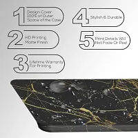 JugaaduStore Designer Printed Slim Fit Hard Case Back Cover for Apple iPhone Xs/iPhone X | Classy Golden Black Marble (Polycarbonate)-thumb2