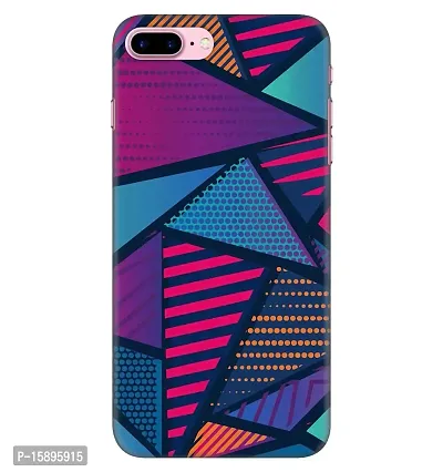 JugaaduStore Designer Printed Slim Fit Hard Case Back Cover for Apple iPhone 7 Plus/iPhone 8 Plus | Triangular Geometrical (Polycarbonate)