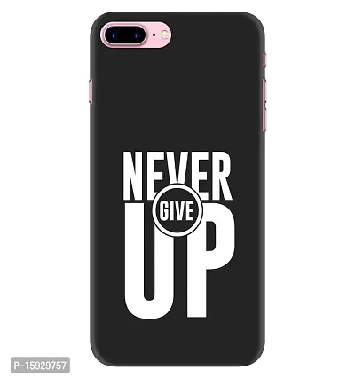 JugaaduStore Designer Printed Slim Fit Hard Case Back Cover for Apple iPhone 7 Plus/iPhone 8 Plus | Never Give Up (Polycarbonate)-thumb0