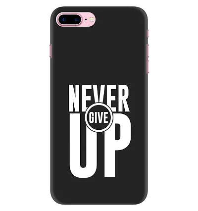 JugaaduStore Designer Printed Slim Fit Hard Case Back Cover for Apple iPhone 7 Plus/iPhone 8 Plus | Never Give Up (Polycarbonate)