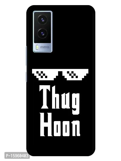 JugaaduStore Designer Printed Slim Fit Hard Case Back Cover for Vivo V21e 5G | Thug Hoon Main (Polycarbonate)