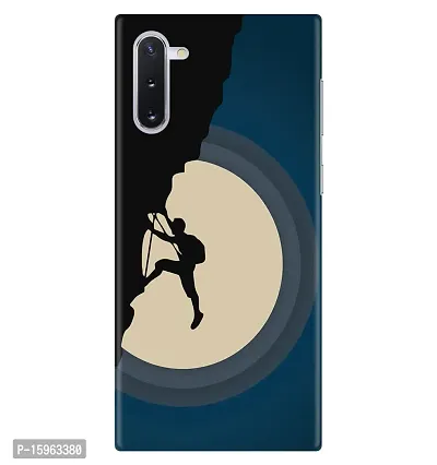 JugaaduStore Designer Printed Slim Fit Hard Case Back Cover for Samsung Galaxy Note 10 | Moon Climbing (Polycarbonate)