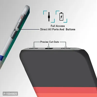 JugaaduStore Designer Printed Slim Fit Hard Case Back Cover for Samsung Galaxy M12 / Samsung Galaxy A12 / Samsung Galaxy F12 | Grey Tricolor Stripes (Polycarbonate)-thumb2