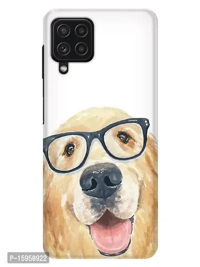 JugaaduStore Designer Printed Slim Fit Hard Case Back Cover for Samsung Galaxy A22 / Samsung Galaxy M22 | Spectacular Cute Dog (Polycarbonate)