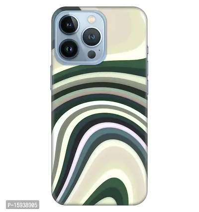 JugaaduStore Designer Printed Slim Fit Hard Case Back Cover for Apple iPhone 13 Pro | Multicolor Wave (Polycarbonate)