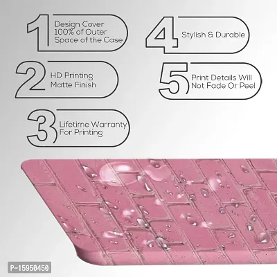 JugaaduStore Designer Printed Slim Fit Hard Case Back Cover for Xiaomi Mi 10T 5G / Mi 10T Pro 5G | Pink Bricks Wall (Polycarbonate)-thumb3