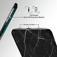 JugaaduStore Designer Printed Slim Fit Hard Case Back Cover for Vivo Y73 / Vivo V21e 4G | Classy Black Marble (Polycarbonate)-thumb1