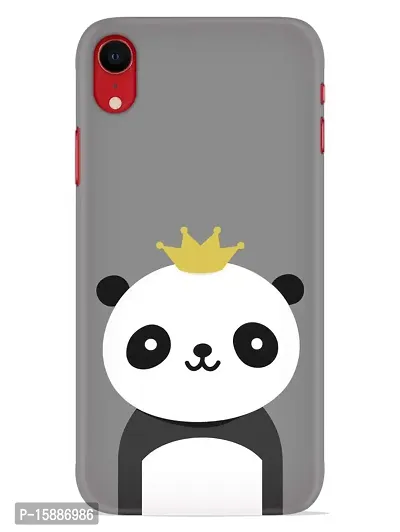 JugaaduStore Designer Printed Slim Fit Hard Case Back Cover for Apple iPhone XR | Adorable Prince Panda (Polycarbonate)