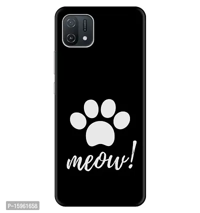 JugaaduStore Designer Printed Slim Fit Hard Case Back Cover for Oppo A16K / Oppo A16e | Meow (Polycarbonate)-thumb0