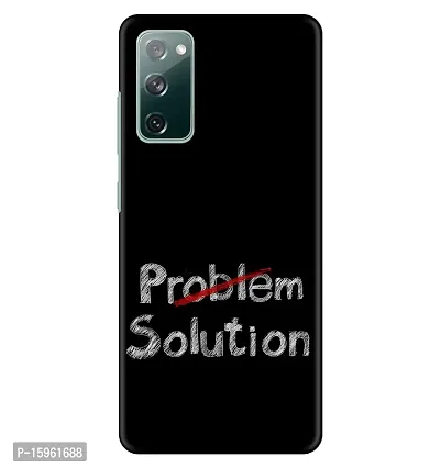 JugaaduStore Designer Printed Slim Fit Hard Case Back Cover for Samsung Galaxy S20 FE / S20 FE 5G | Focus On The Solution (Polycarbonate)