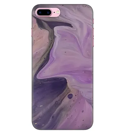 JugaaduStore Designer Printed Slim Fit Hard Case Back Cover for Apple iPhone 8 Plus/iPhone 7 Plus | Liquid Amethyst Marble (Polycarbonate)