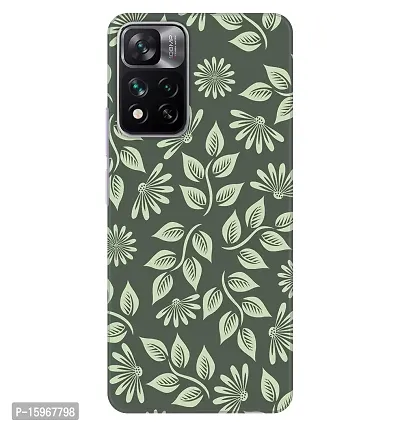 JugaaduStore Designer Printed Slim Fit Hard Case Back Cover for Xiaomi 11i 5G / Xiaomi 11i HyperCharge 5G | Orinoco Floral (Polycarbonate)