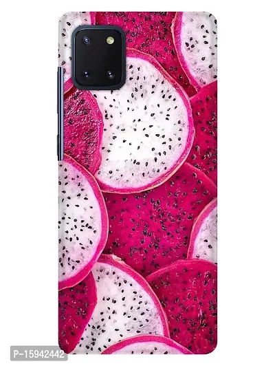 JugaaduStore Designer Printed Slim Fit Hard Case Back Cover for Samsung Galaxy Note 10 Lite | Pink Pitaya Slices (Polycarbonate)