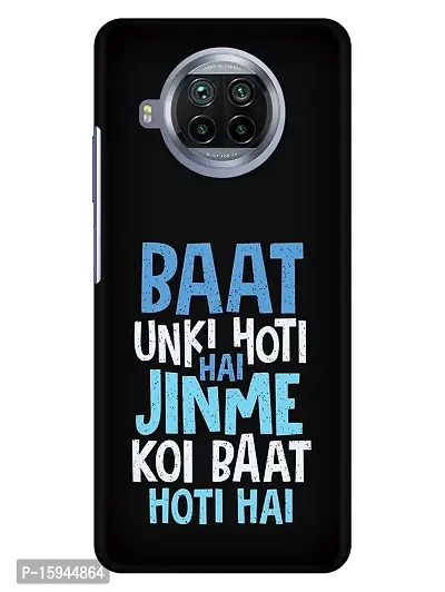 JugaaduStore Designer Printed Slim Fit Hard Case Back Cover for Xiaomi Mi 10i 5G / Mi 10T Lite 5G | Baat Unki Hoti Hai (Polycarbonate)-thumb0