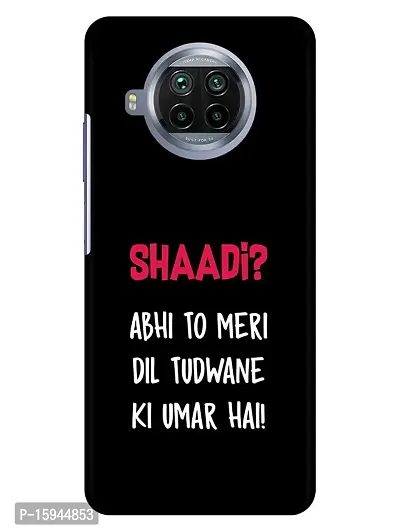 JugaaduStore Designer Printed Slim Fit Hard Case Back Cover for Xiaomi Mi 10i 5G / Mi 10T Lite 5G | Dil Tudwane Ki Umar Hai (Polycarbonate)