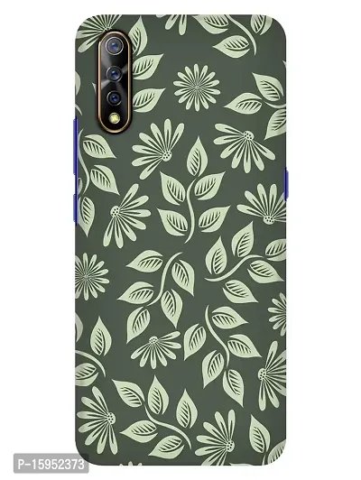 JugaaduStore Designer Printed Slim Fit Hard Case Back Cover for Vivo S1 | Orinoco Floral (Polycarbonate)-thumb0