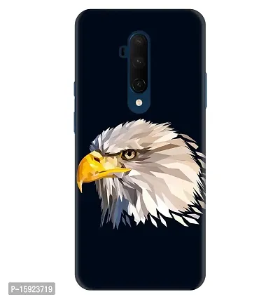 JugaaduStore Designer Printed Slim Fit Hard Case Back Cover for OnePlus 7T Pro | Poly Eagle (Polycarbonate)