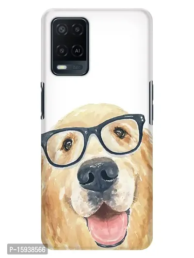 JugaaduStore Designer Printed Slim Fit Hard Case Back Cover for Oppo A54 | Spectacular Cute Dog (Polycarbonate)