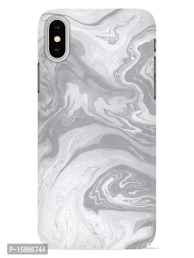 JugaaduStore Designer Printed Slim Fit Hard Case Back Cover for Apple iPhone Xs/iPhone X | Classy Grey Marble (Polycarbonate)-thumb0