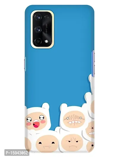 JugaaduStore Designer Printed Slim Fit Hard Case Back Cover for Realme X7 Pro | Cute Cuddly Bears (Polycarbonate)