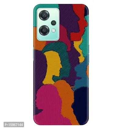 JugaaduStore Designer Printed Slim Fit Hard Case Back Cover for OnePlus Nord CE 2 Lite 5G | Colourful Heads (Polycarbonate)
